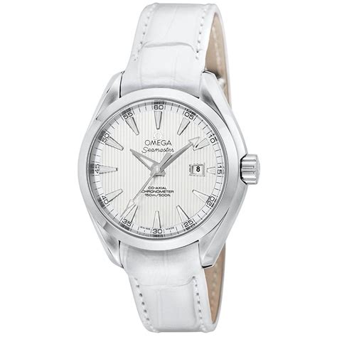 omega women's leather watch